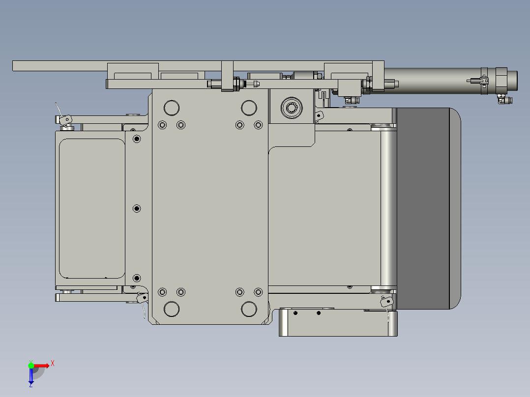 YWP200K4-10-01-00接料组件俯视图