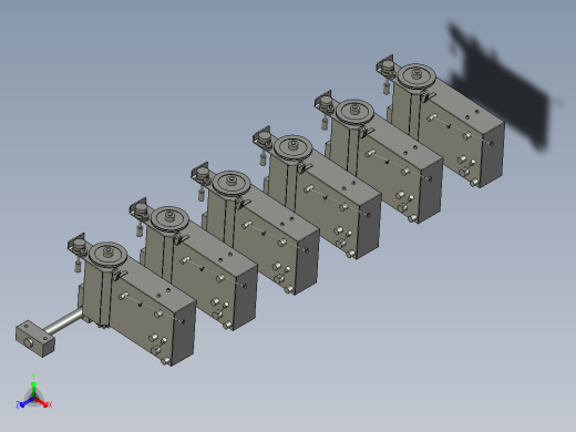 S06-G01-1000六轴机张力器装配