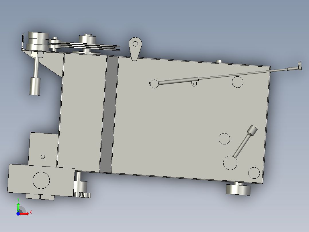 S06-G01-1000六轴机张力器装配前视图