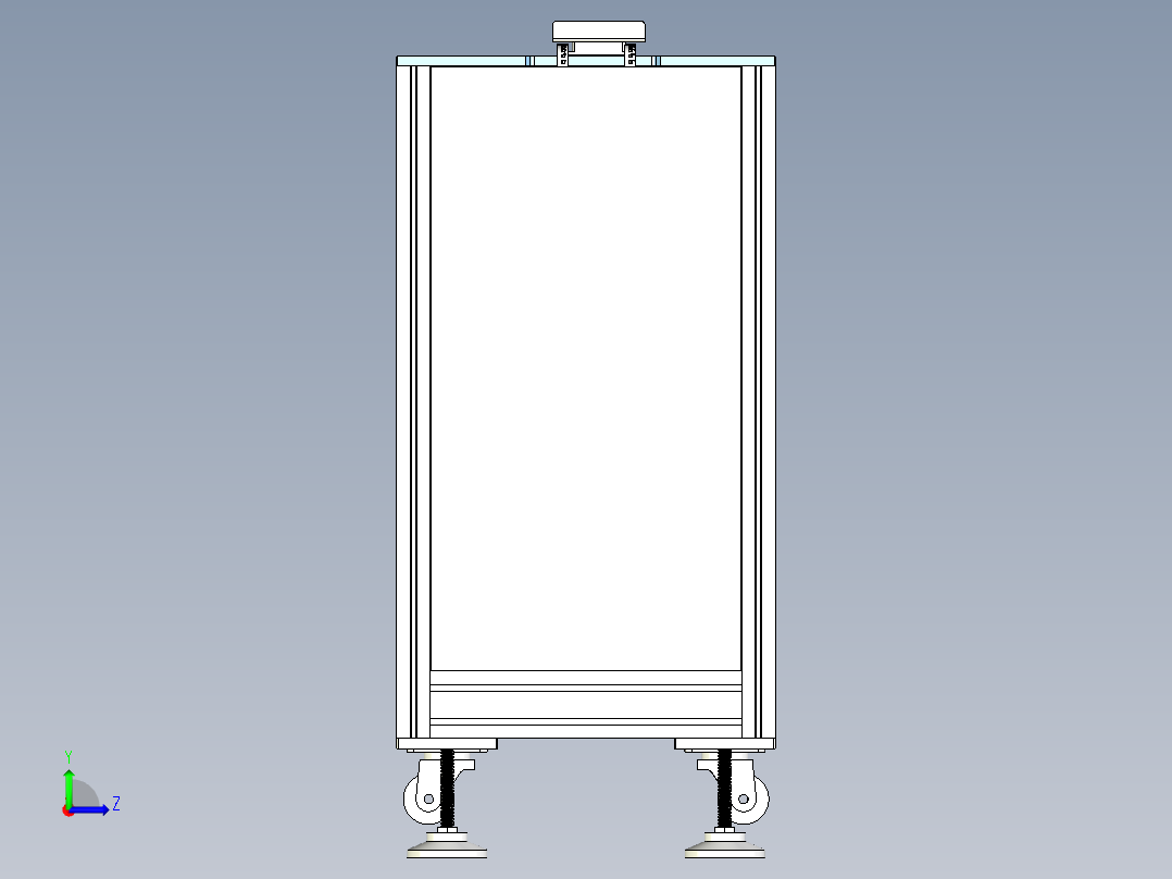 多工位输送设备设计左视图