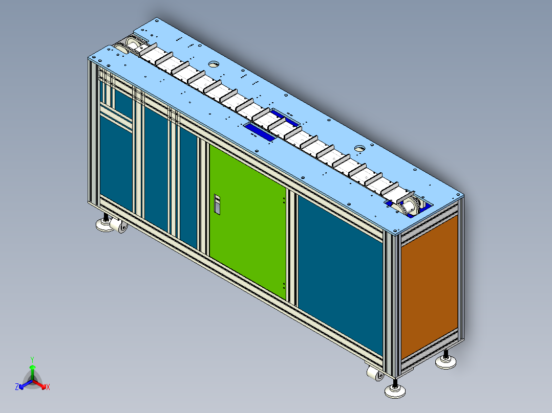 多工位输送设备设计正等轴测图