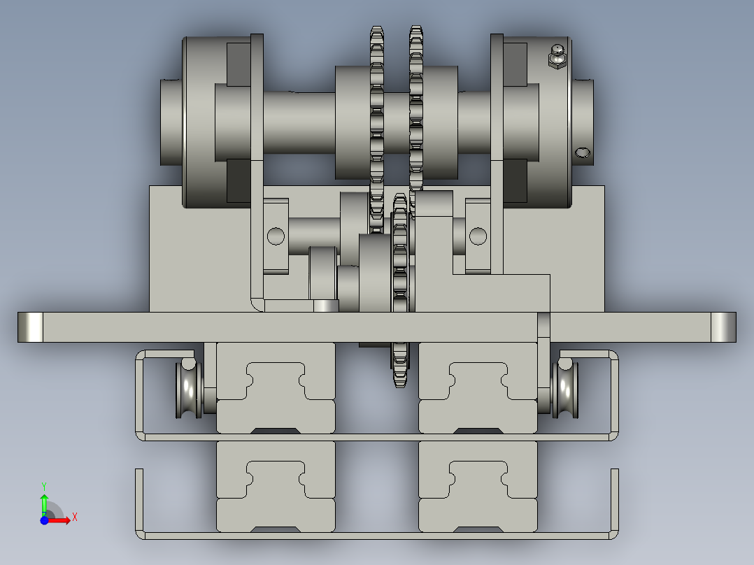 K移叉机改造装配体1前视图
