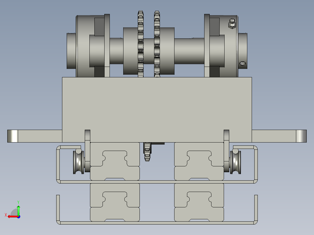 K移叉机改造装配体1后视图
