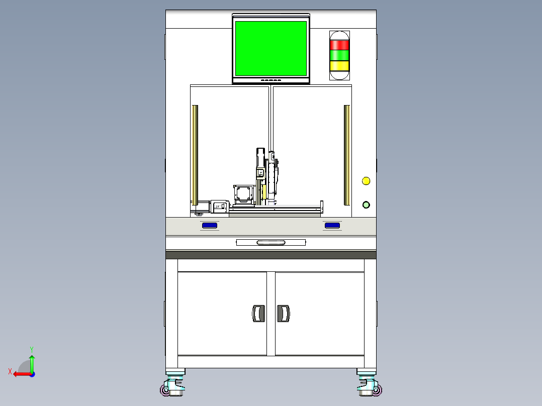 单机版锁螺丝机后视图