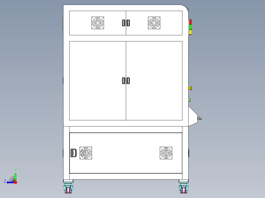 单机版锁螺丝机右视图
