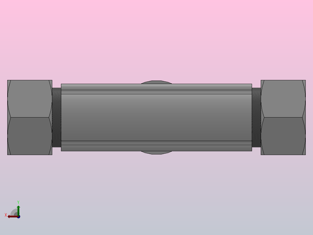 IKT 卡套螺纹正三通接头_IKT04-01后视图