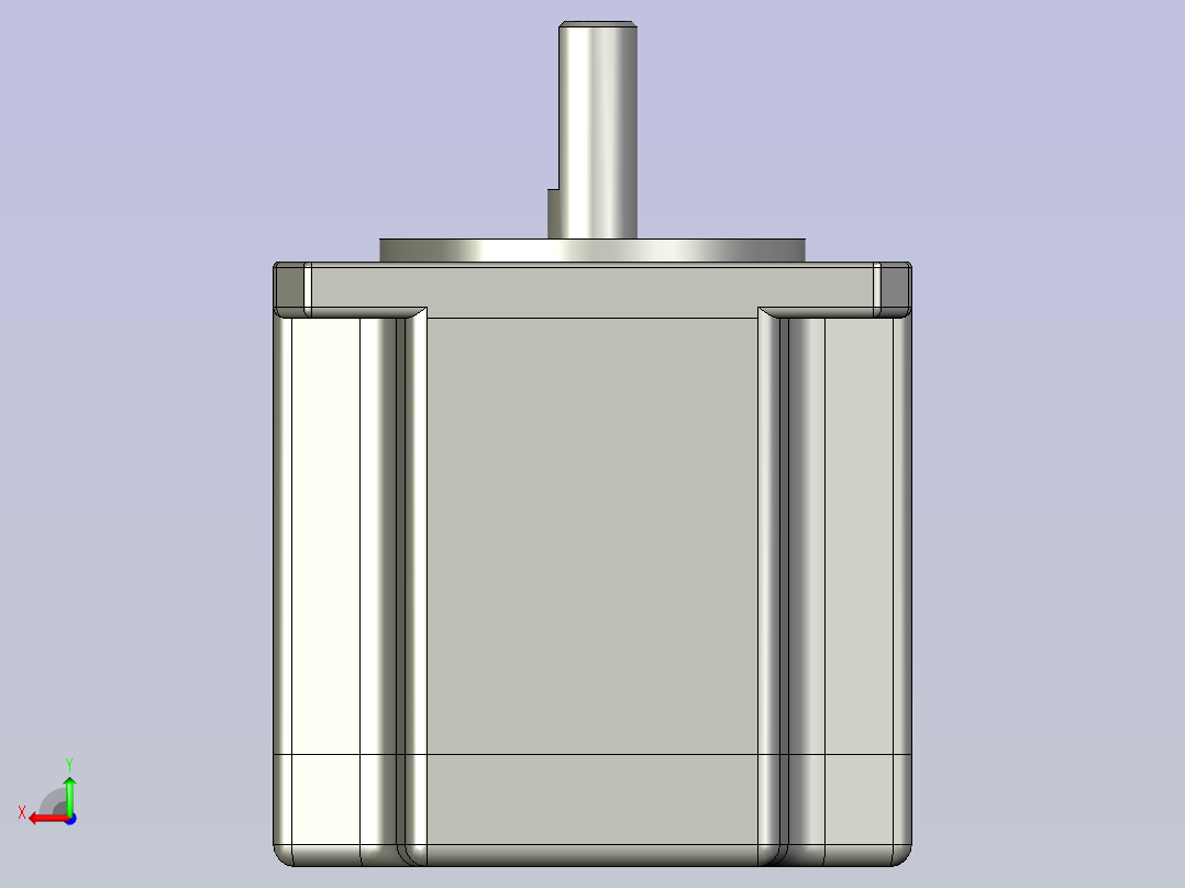 57x57x45步进电机21后视图