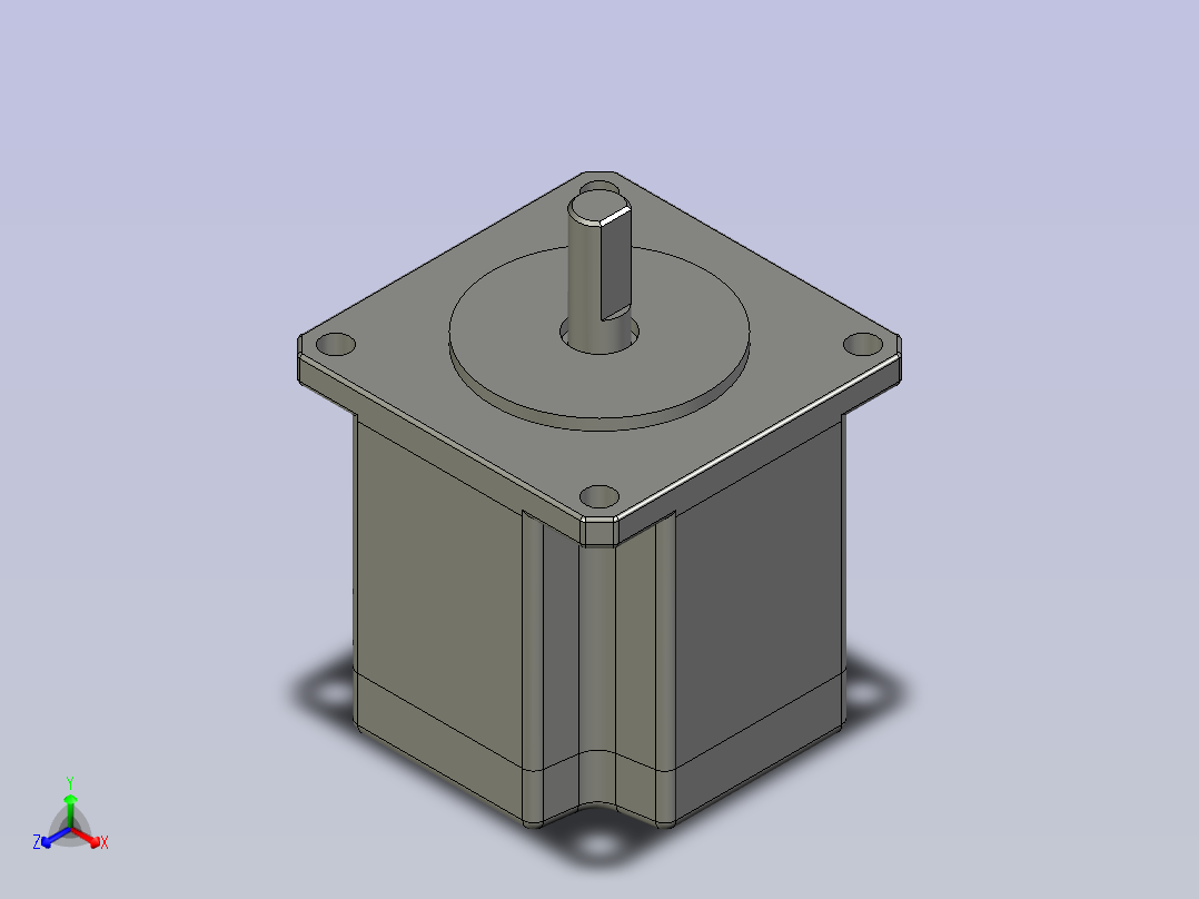 57x57x45步进电机21正等轴测图