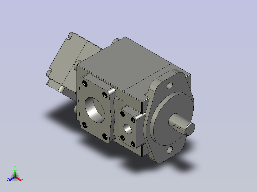 CQYB-E叶片泵-21V双泵YB-E63-25RAAB主视图