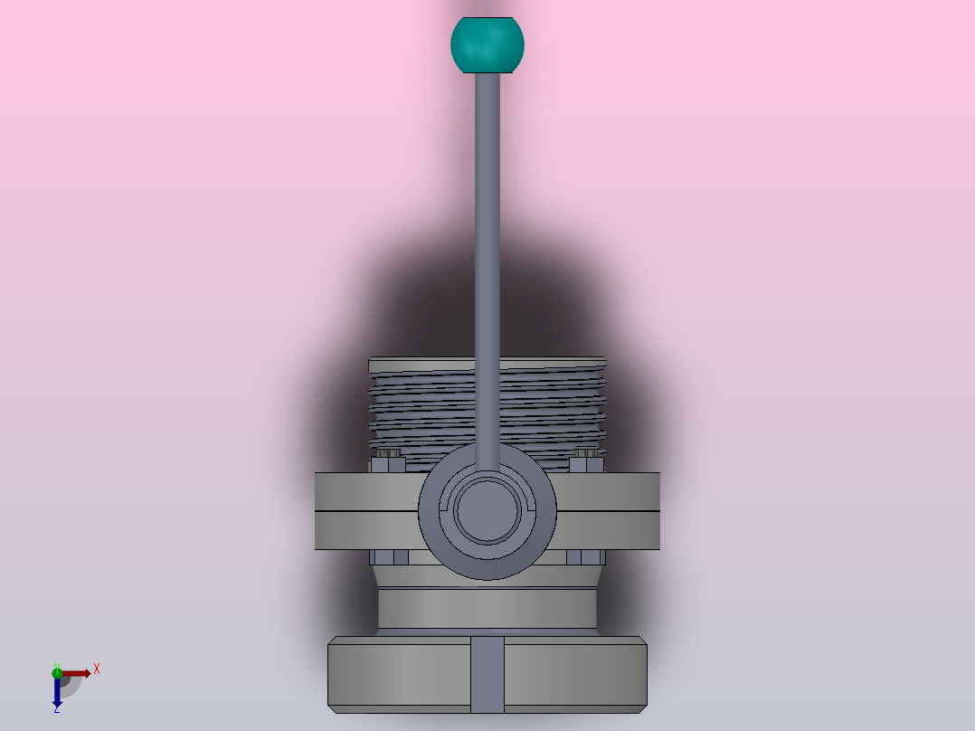 DDSX-04活接式手动蝶阀[DDSX-04-DN32]俯视图