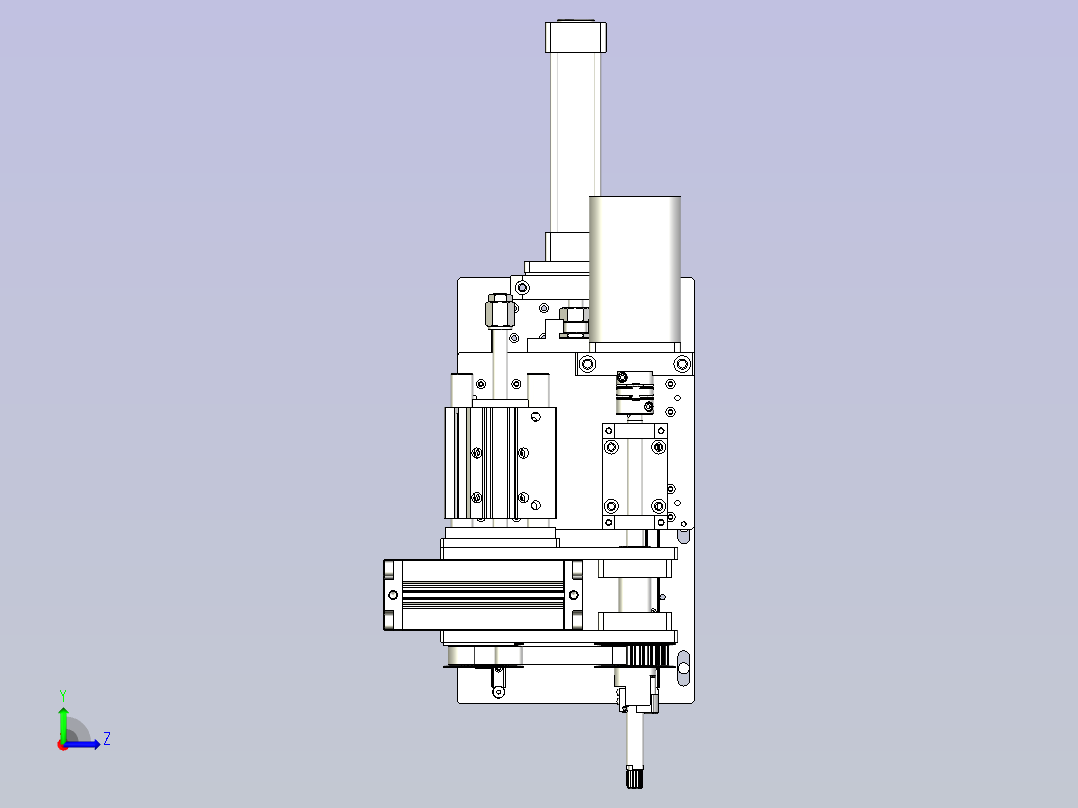 滚筒装配工具组件左视图