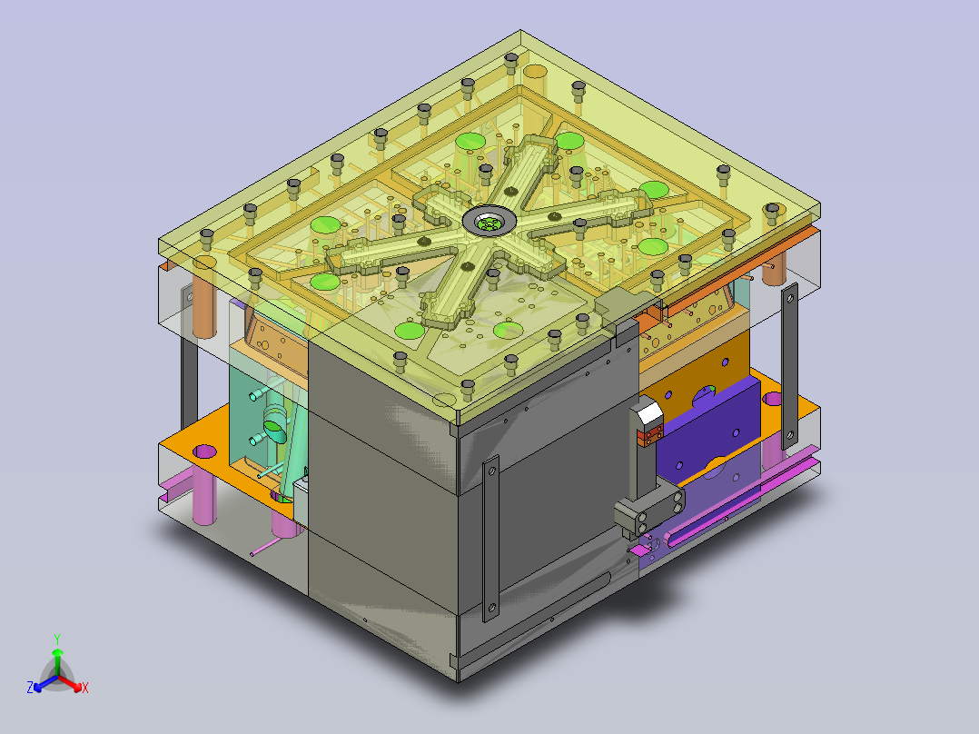 大箱子模具设计主视图