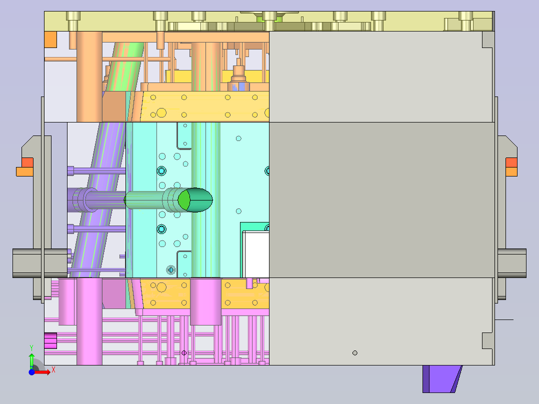 大箱子模具设计前视图