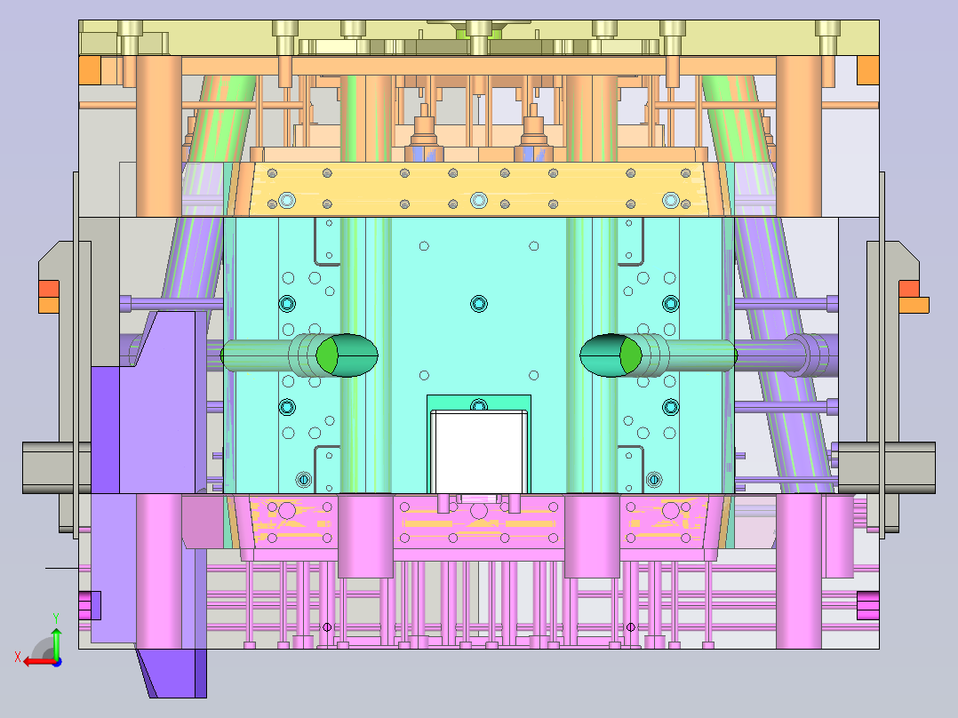 大箱子模具设计后视图