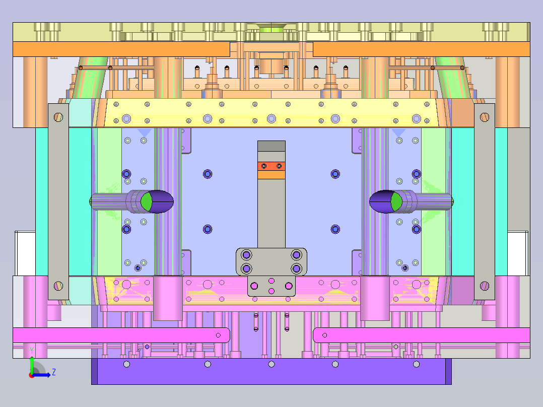 大箱子模具设计左视图