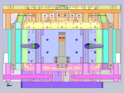 大箱子模具设计左视缩略图