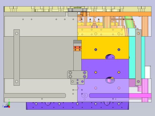 大箱子模具设计右视缩略图