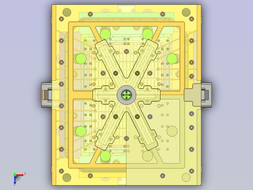 大箱子模具设计俯视缩略图