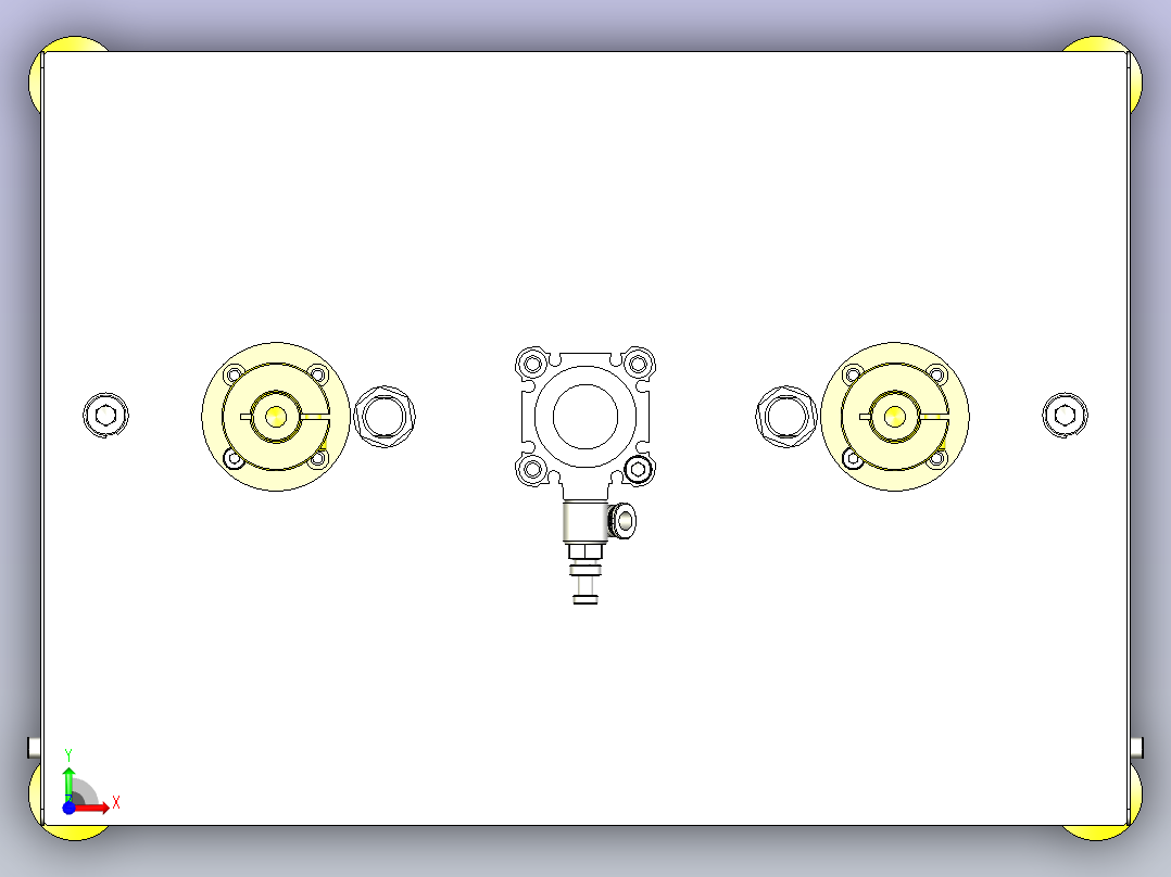 一种浇口剪钳机构前视图