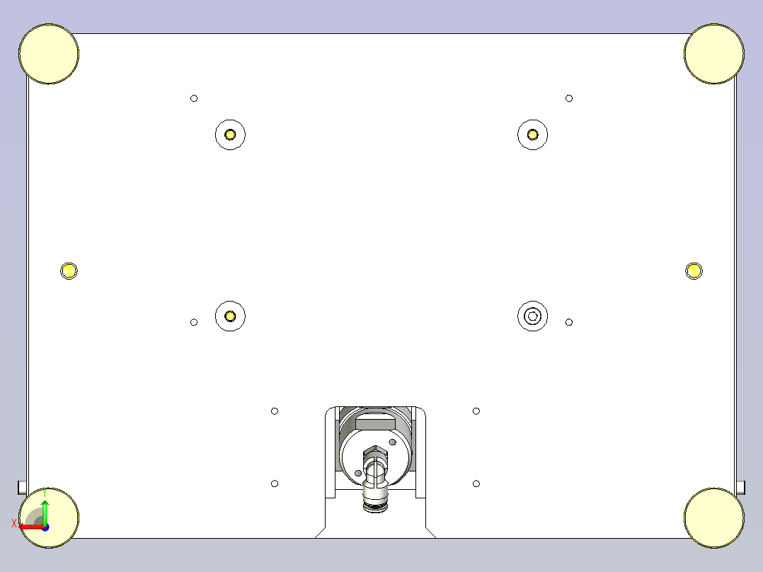一种浇口剪钳机构后视图