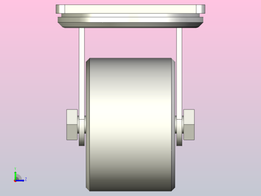 低重心重载型万向型脚轮[CAB75-N]左视缩略图