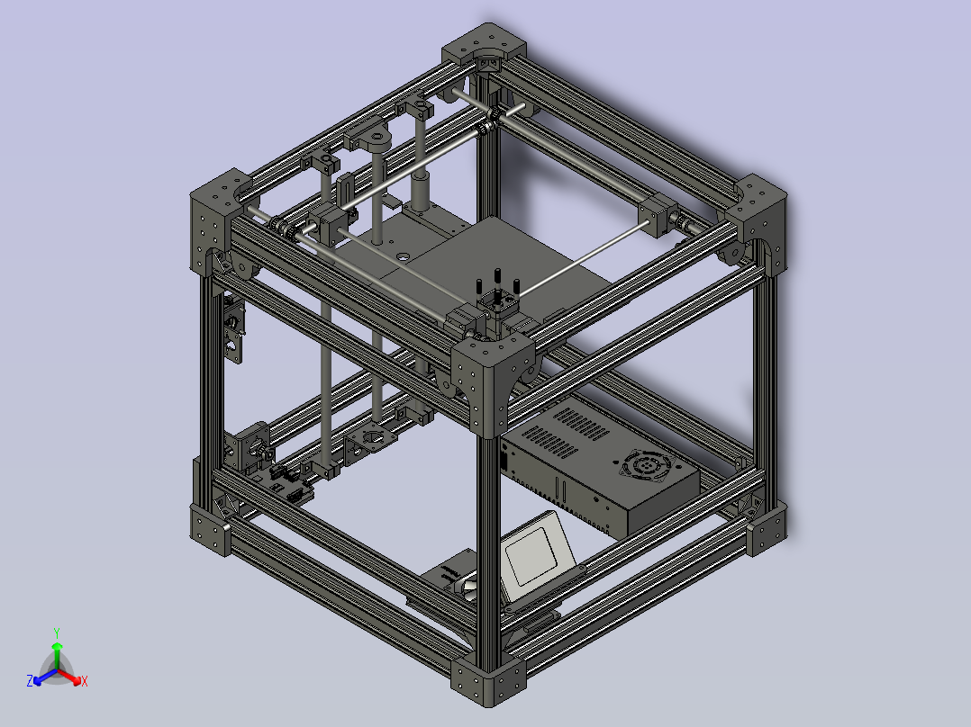 3D打印机（3D Printer）正等轴测图