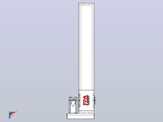 滚珠丝杠直线轴带导轨全封闭TPA-HCR-110D-1610C-L600-ML-Y-P40-N3俯视缩略图