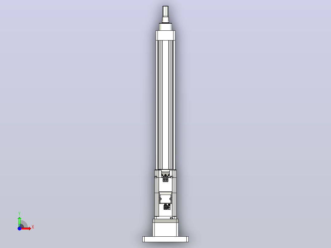 轻载电动缸TPA-ESR40-1210C-L350-MR-FB-W-P40-C3前视图