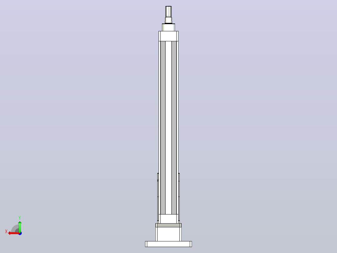 轻载电动缸TPA-ESR40-1210C-L350-MR-FB-W-P40-C3后视图