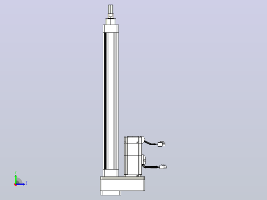 轻载电动缸TPA-ESR40-1210C-L350-MR-FB-W-P40-C3左视缩略图