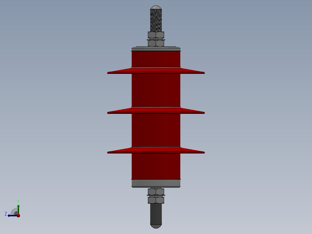 HY5WS-7.6╱30 HY5WS-10╱30配典型避雷器[HY5WS-10╱30]右视图