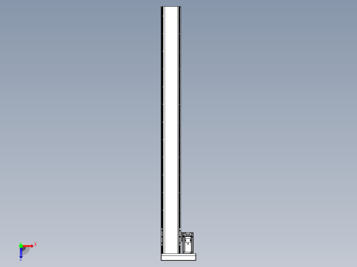 日规模组半封闭丝杆TPA-HNR-110D-1610C-L1200-MR-C-P40-N3俯视缩略图