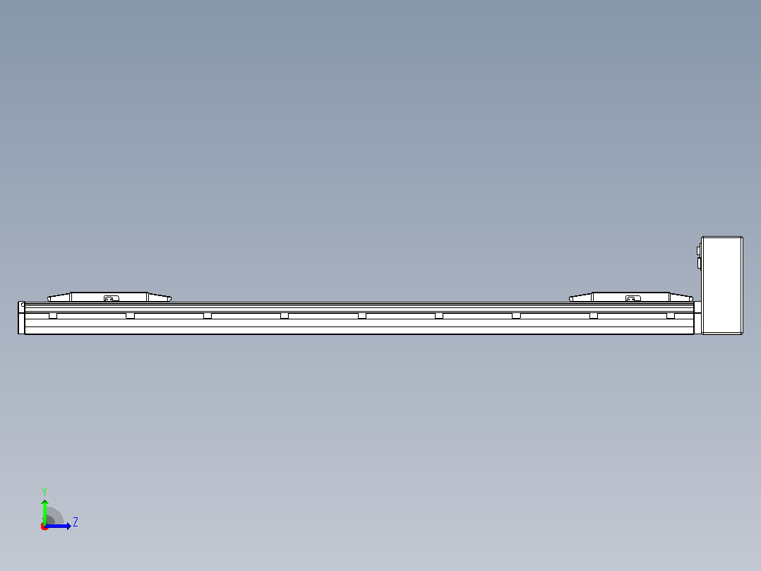 皮带直线轴双滑块型TPA-GCBS-150-P80-L375-LU-M75-N3左视图