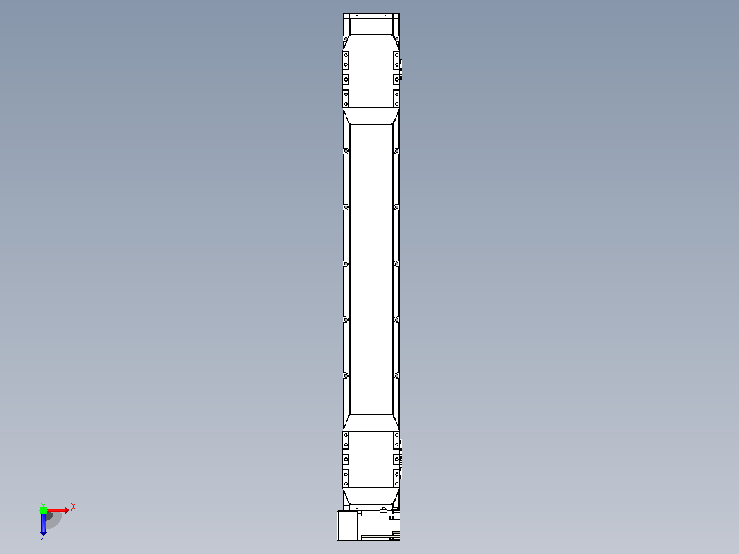 皮带直线轴双滑块型TPA-GCBS-150-P80-L375-LU-M75-N3俯视图