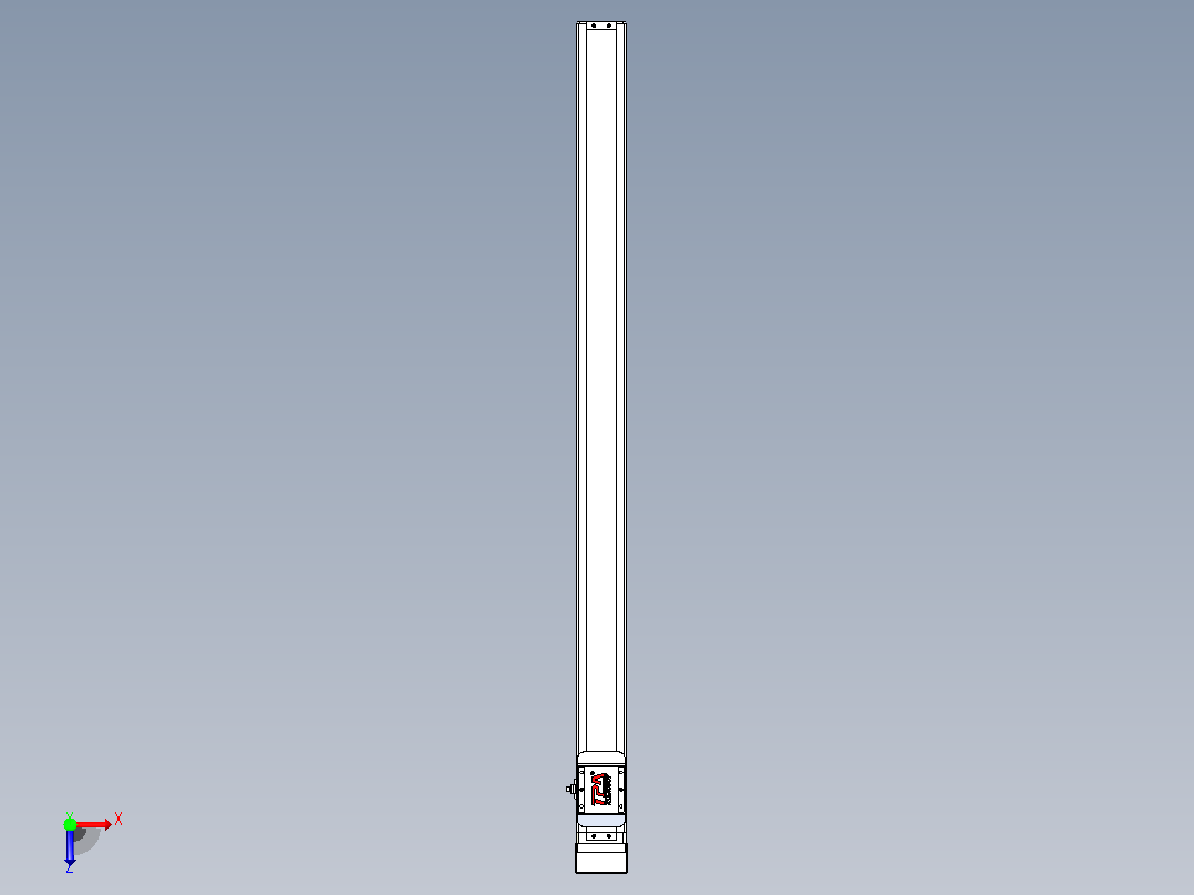 滚珠丝杠直线轴带导轨全封闭TPA-HCR-65S-1610C-L950-MP-Y-P20-N3俯视图
