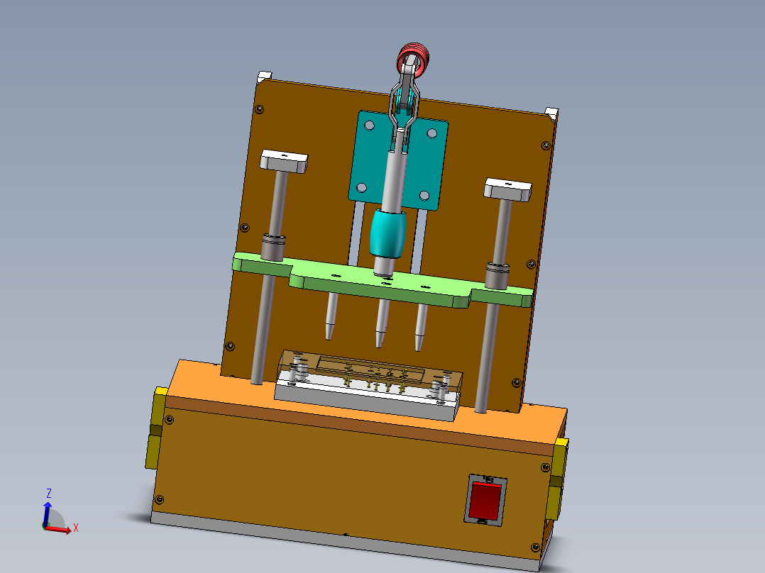 功能性顶针测试治具sw17可编辑