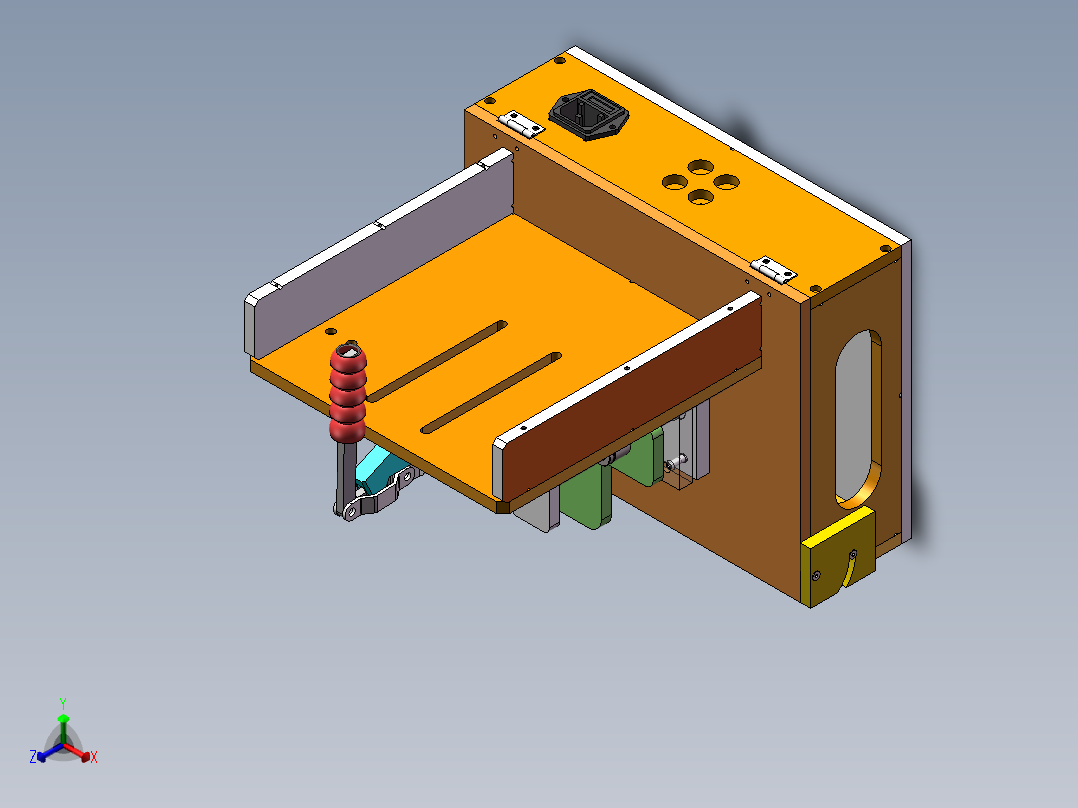 功能性顶针测试治具sw17可编辑正等轴测图