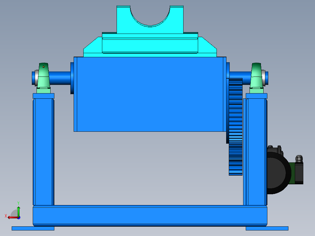 K3445-翻转变位机后视图