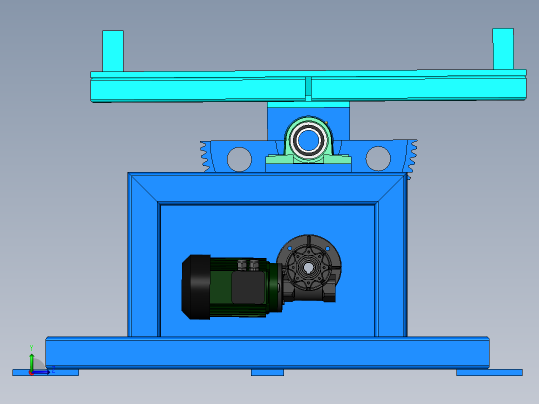 K3445-翻转变位机左视图