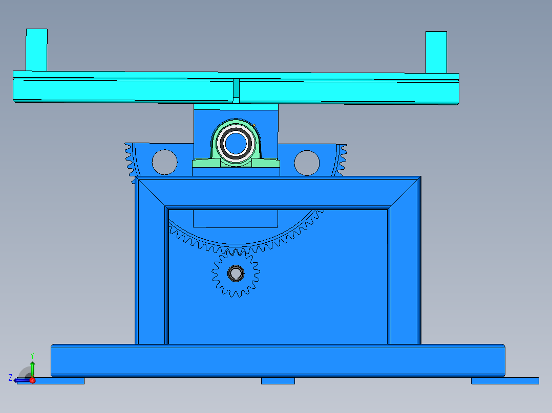 K3445-翻转变位机右视图