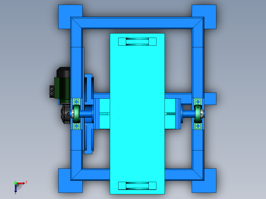 K3445-翻转变位机俯视图
