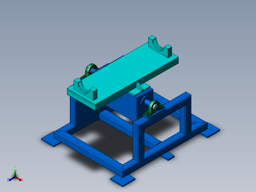 K3445-翻转变位机正等轴测缩略图