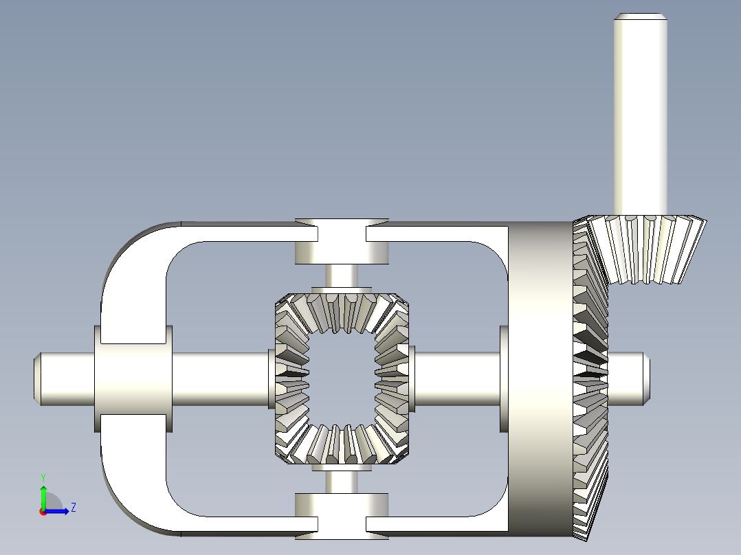 DIFFERENCIELLE差速器结构3D图纸 STP格式左视图