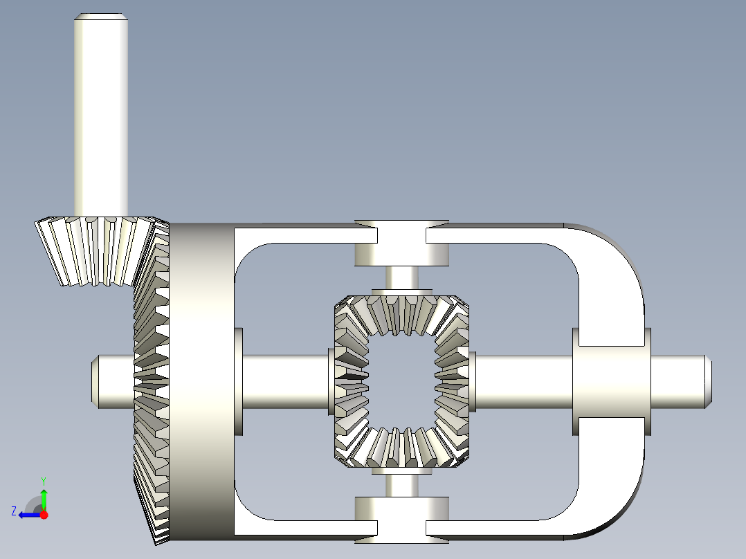DIFFERENCIELLE差速器结构3D图纸 STP格式右视图
