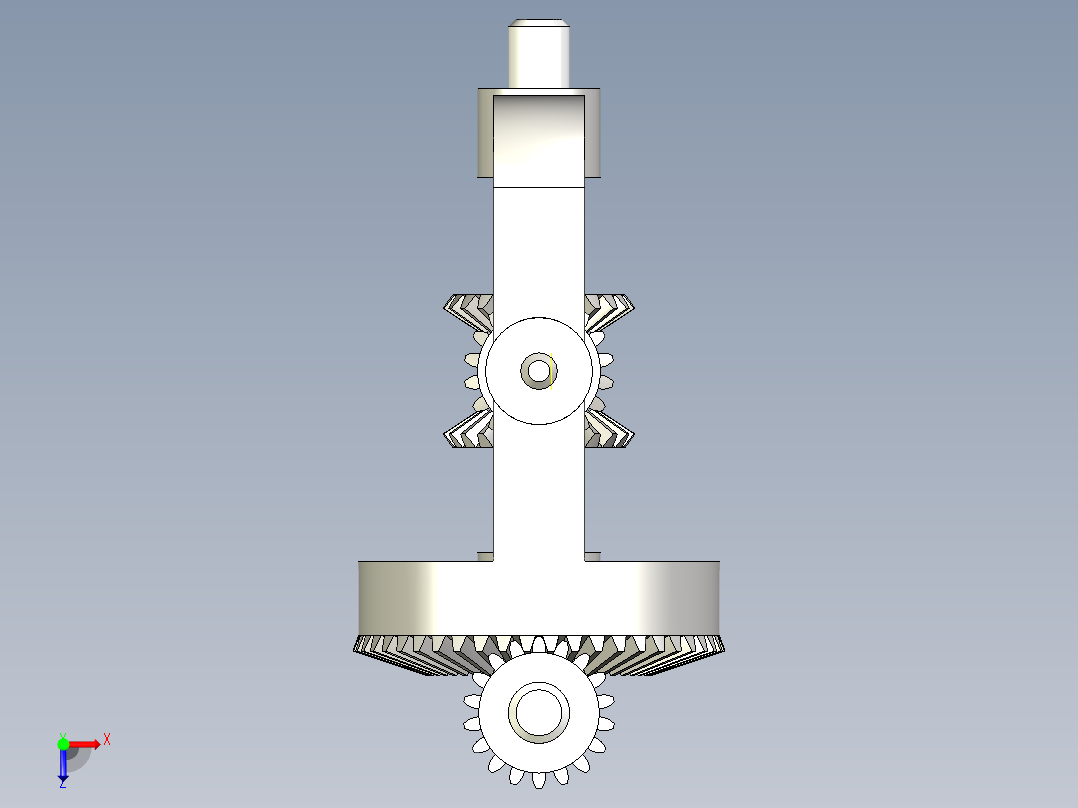 DIFFERENCIELLE差速器结构3D图纸 STP格式俯视图