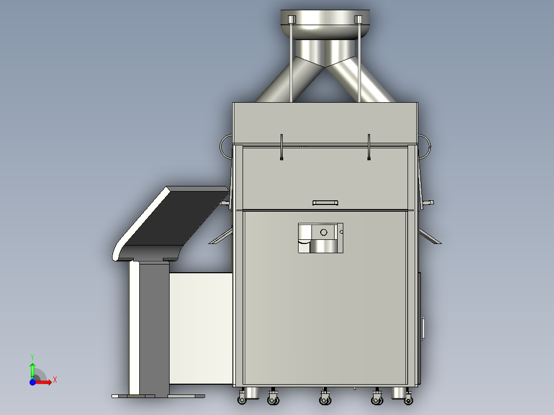 旋转式压片机前视图