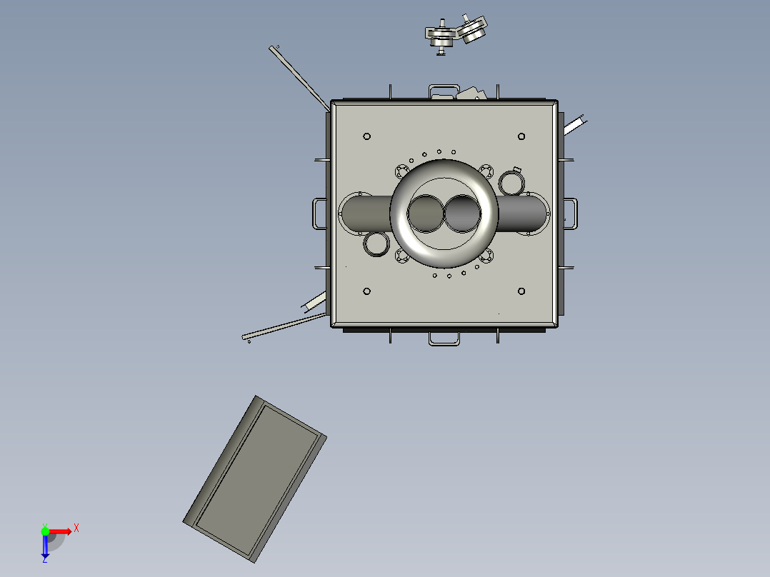 旋转式压片机俯视图
