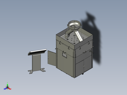 旋转式压片机正等轴测缩略图