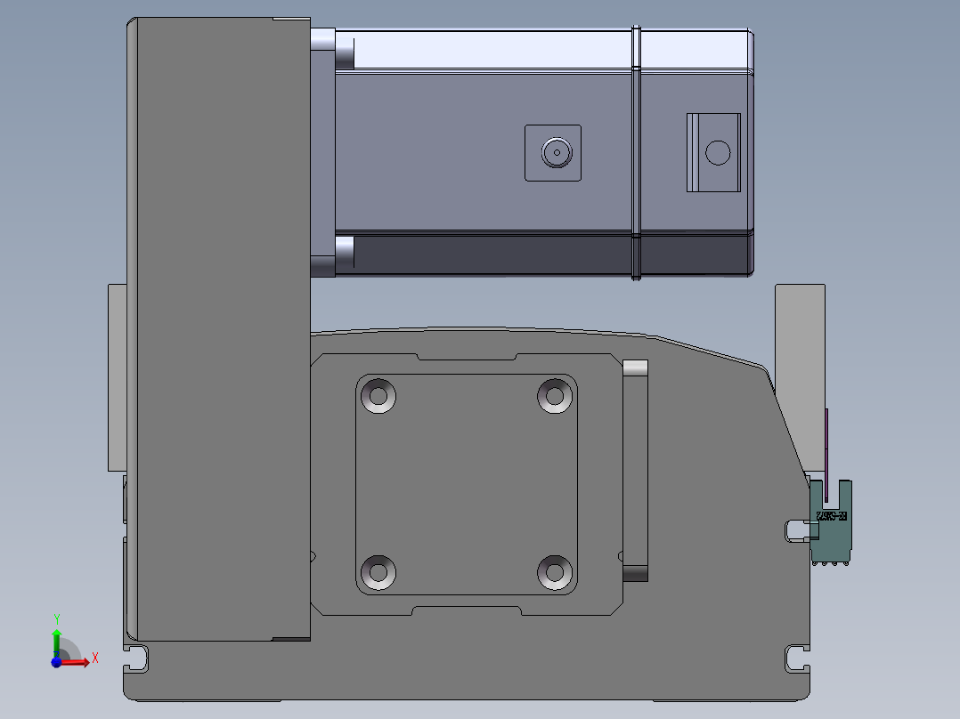 MTB同步带半封闭MTB22M-LU-750W前视图