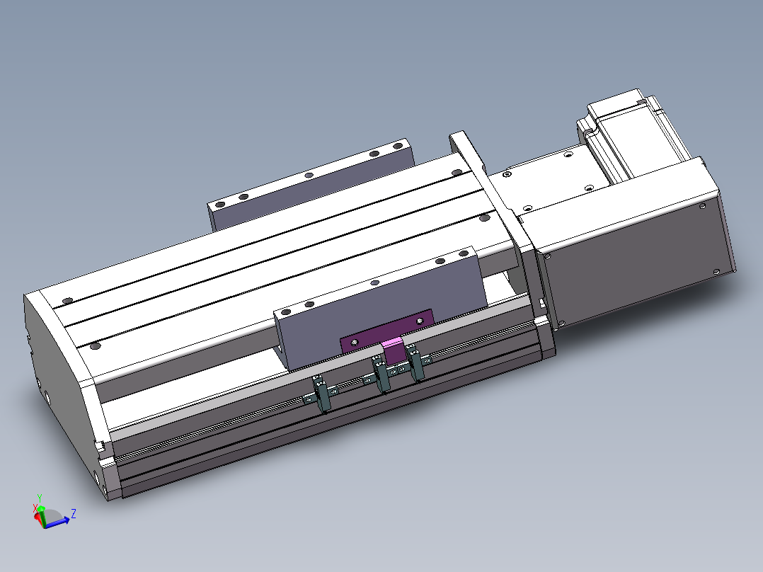 MTB同步带半封闭MTB17M-L-400W主视图